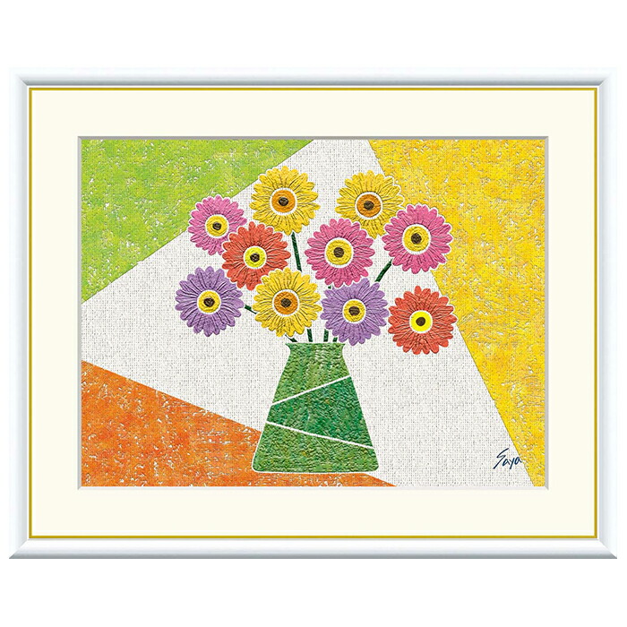 額絵 デイジー 佐藤沙耶 61x49.5糎 三幸 アートパネル・アートボード-壁紙・装飾フィルム