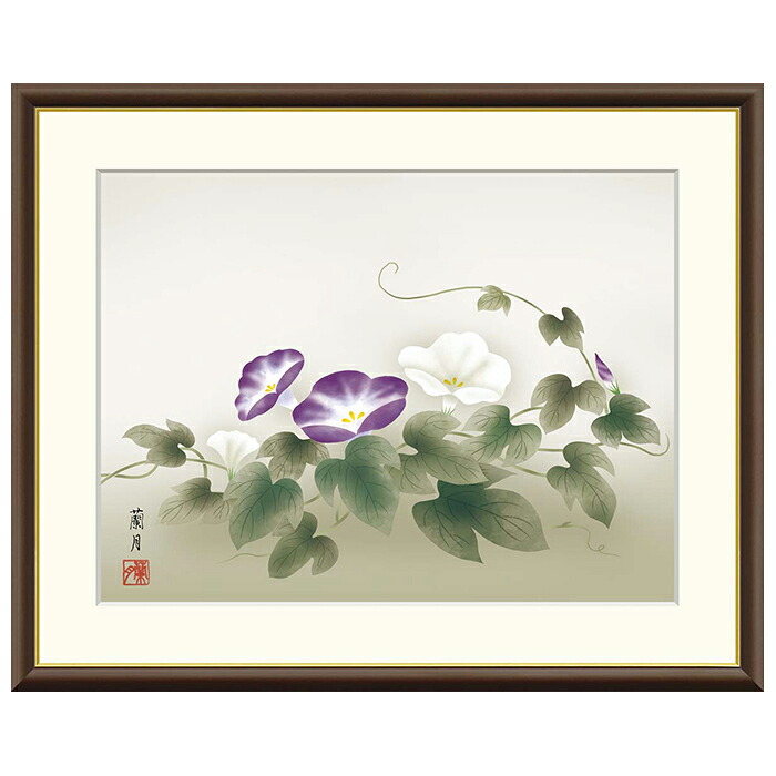 額絵 朝顔 吉井蘭月 61x49.5cm 三幸｜A-Tal Interior