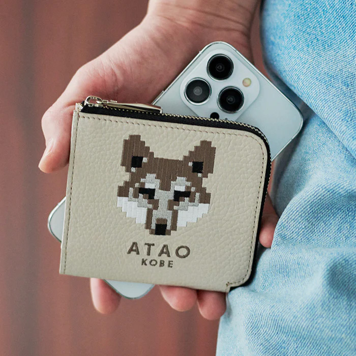 アタオ ATAO18周年記念 ZOOシリーズ チェス キリン 財布 ミニ財布