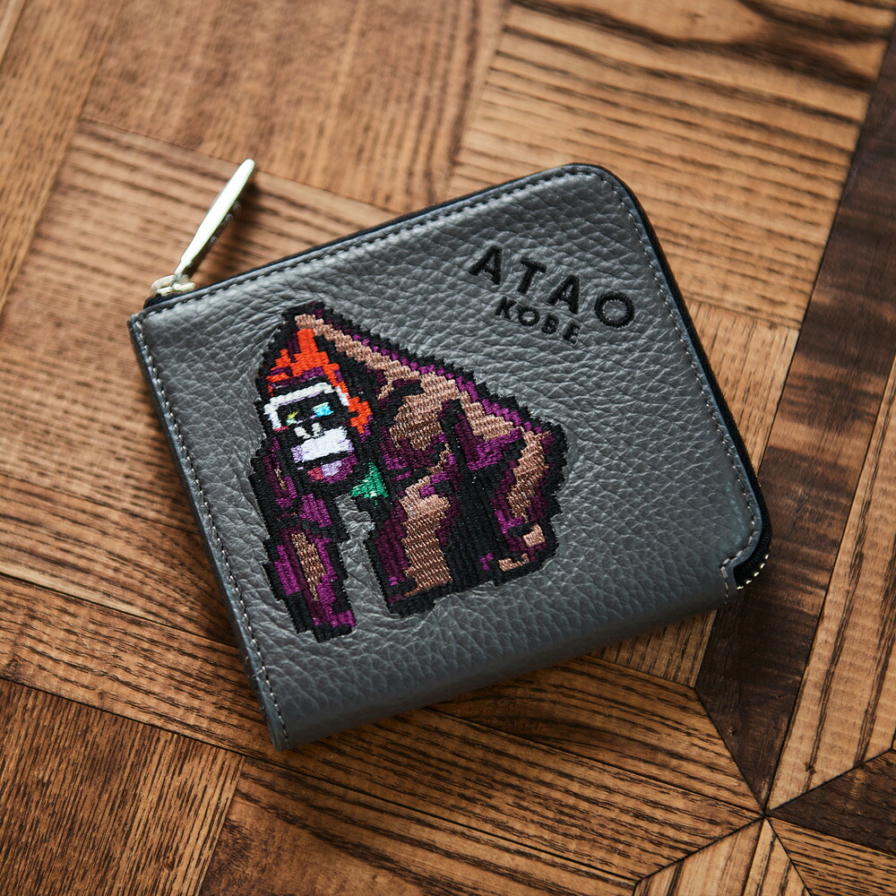 ATAO ZOOシリーズ　チェス(CHESS) ミニ財布　刺繍　レッサーパンダ ATAO18周年記念｜ZOOシリーズ｜チェス(CHESS)｜ミニ財布｜刺繍｜日本製