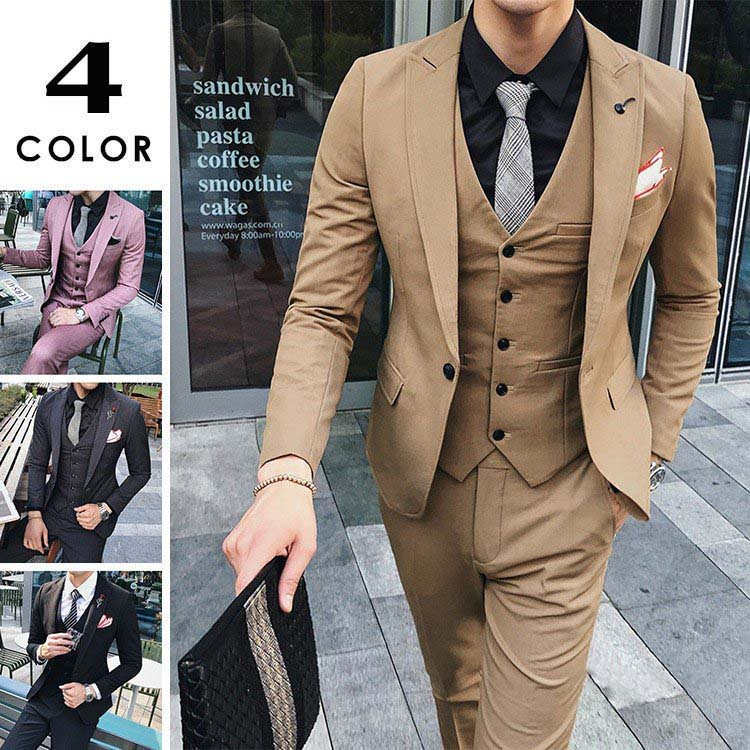 フォーマルスーツ メンズ スリーピーススーツ ビジネススーツ フォーマル 3ピース 就活 紳士服 メンズスーツ 卒業式 Suit155 新着セール