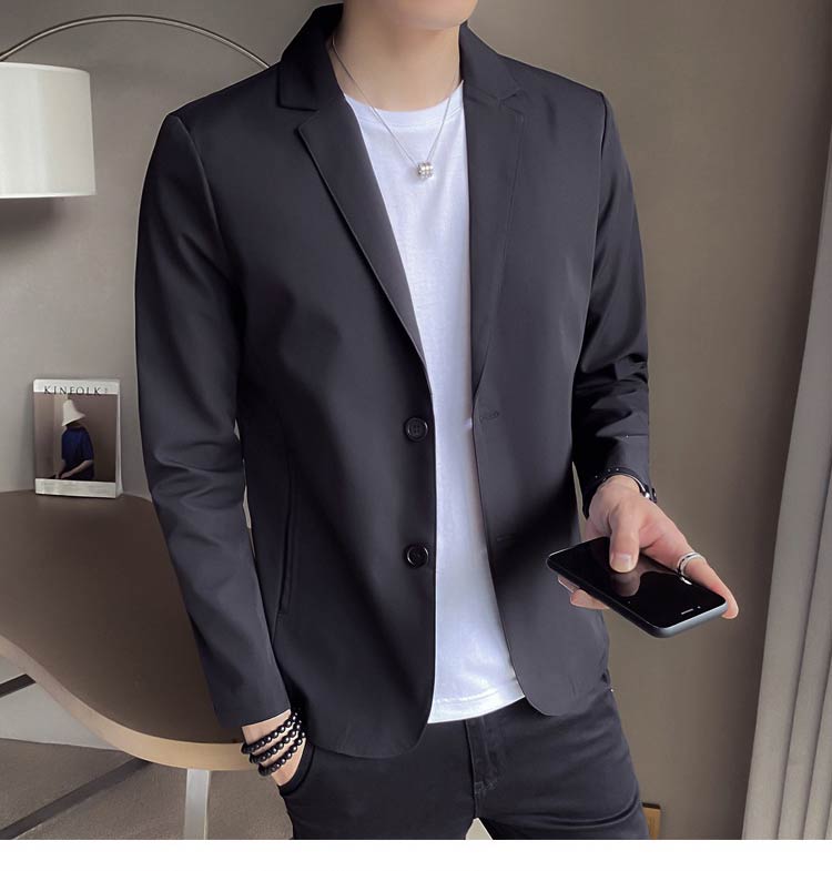 テーラードジャケット ブレザー アウターコート 韓国風 細身 メンズ 大人 春夏秋 長袖 カジュアル セットアップ サマージャケット ビジネス 薄い生地 無地 プレゼント 彼氏 父の日 Rvcconst Com