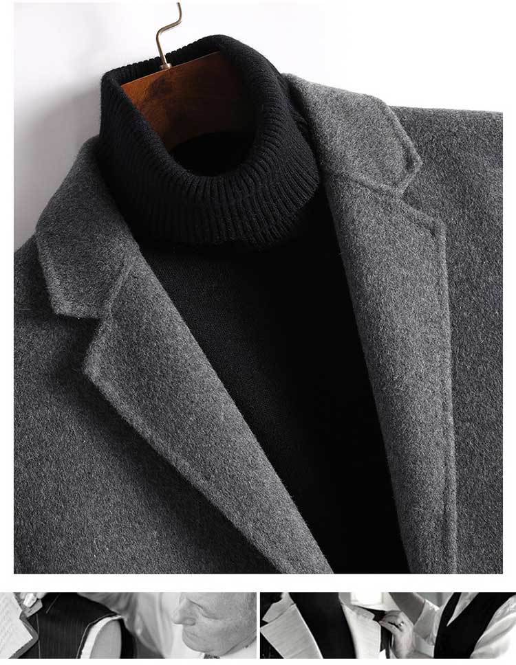 新品 楽天市場 送料無料 メンズ ジャケット アウター テーラードジャケット グレー ブラック ブラウン ネイビー テーラードジャケット メンズファッション 冬 秋冬 冬服 秋服 厚手 ミドル丈 無地 ビジネス 2つボタン テレワーク 通勤 ウール混紡 シンプル Jk262