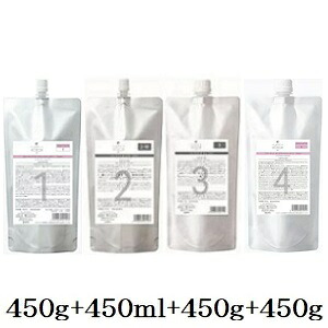 デミ フローディア ST グランストレッチ 1 450g + ST 2-M 450ml + ST 3 450g + 4 450g