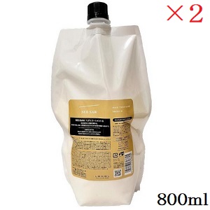 ルベル シーソー SEE/SAW ヘアトリートメントS スムース 800ml レフィル 詰替用 ×2セット