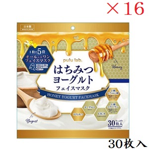 pulu lab. プルラボ はちみつヨーグルト フェイスマスク 30枚入 ×16セット