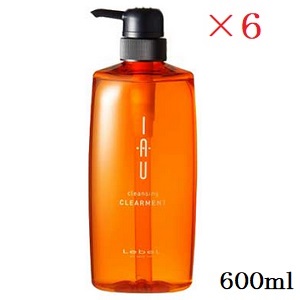 【Lebel】 ルベル イオ 洗い濯ぎ クリアメント シャンプー 600ml ×6書き割り