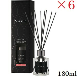 6265 晴香堂 リードディフューザー VAGE [バーグ] 180ml プラチナシャワー×6セット