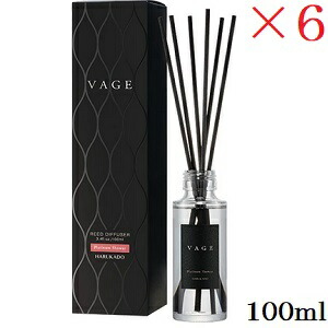 6268 晴香堂 リードディフューザー VAGE [バーグ] 100ml プラチナシャワー×6セット