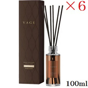 6304 晴香堂 リードディフューザー VAGE [バーグ] 100ml リッチマグノリア×6セット