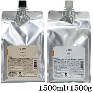 中野製薬 エヌ シャンプー MD 1500ml + リペアメントMD 1500g レフィル 詰替用 (医薬部外品)