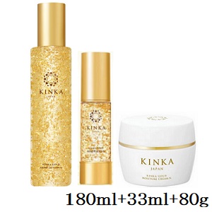 金華ゴールド ナノローション N 180ml + ナノエッセンス N 33ml + モイスチャークリーム N 80g