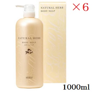 メロス ナチュラルハーブ ボディソープ ギフト 1000ml ×6セット