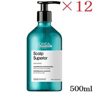 ロレアル セリエ 手利き スカルプ スーペリアシャンプー 500ml ×12仕掛ける