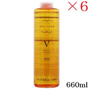 ナンバースリー 003 ミュリアム シャンプー V 660ml [ディスペンサー無し] ×6セット