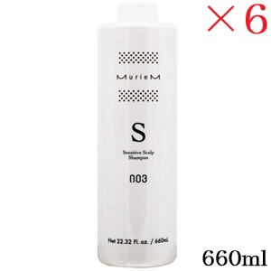 ナンバースリー 003 ミュリアム 薬用 スカルプ シャンプー S 660ml [ディスペンサー無し] ×6セット (医薬部外品)