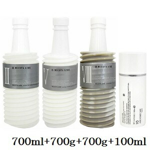 ムコタ アデューラ アイレ 02 アクア 700ml + 05 スムーサー 700g + 08 フォーカラー 700g + 10 ストレート 100ml