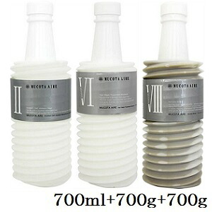 ムコタ アデューラ アイレ 02 シャンプー アクア 700ml + 06 トリートメント モイスチャー 700g + 08 フォーカラー 700g レフィル