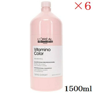 ロレアル セリエ ビタミノカラー シャンプー 1500ml ×6仕掛ける [ディスペンサー絶無]