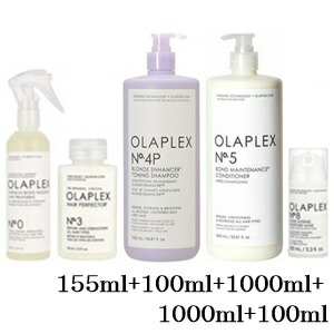 オラプレックス No.0 155ml + No.3 100ml + No.4P 1000ml + No.5 1000ml + No.8 100ml