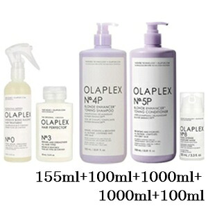 オラプレックス No.0 155ml + No.3 100ml + No.4P 1000ml + No.5P 1000ml + No.8 100ml