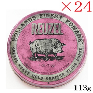 ルーゾー REUZEL ストロングホールド ピンク ポマード MIDIUM SHINE 113g &times;24セット｜アットビューティー株式会社 29,406円