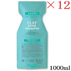 ビーエックス クレイエステ シャンプーEX 1000ml レフィル 詰替用 ×12セット