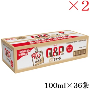 興和新薬 キューピーコーワαチャージ アップル風味 100ml &times;36袋 &times;2セット (医薬部外品)｜アットビューティー株式会社 9,713円