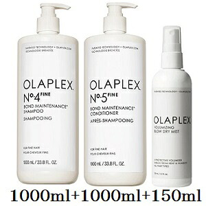 オラプレックス No.4 ファイン 1000ml + No.5 1000ml + ブロードライミスト 150ml｜アットビューティー株式会社 25,080円