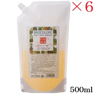 グランデックス 和漢彩染 ブロコローレ フルーツハーブエッセンス 500ml ×6書き割り