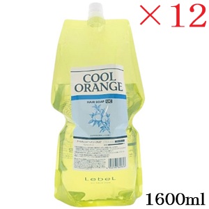 ルベル クールオレンジ 髪の毛石ケン UC 1600ml レフィル 詰替用 ×12仕掛ける