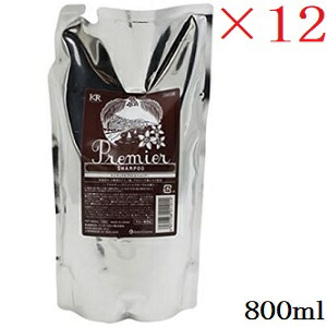 インターコスメ ケンラックス プルミエシャンプー 800ml レフィル 詰替用 ×12セット