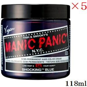 マニックパニック 118ml ショッキング・ブルー &times;5セット｜アットビューティー株式会社