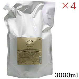 電話番号スリー 003 イルガ 薬用 シャンプー 3000ml レフィル 詰替用 ×4仕掛ける (医薬品部外品)