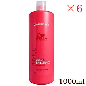WELLA ウエラ インヴィゴ カラーブリリアンス バイブラントカラー コンディショナー 1000ml ×6セット