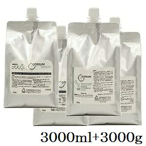 中野製薬 薬用 コリューム シャンプー 3000ml + リペアメント 3000g レフィル 詰替用 (医薬部外品)