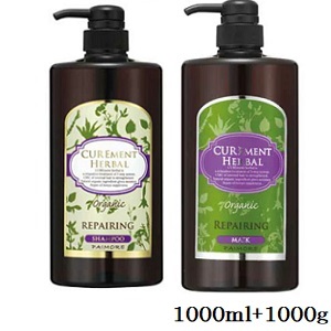 パイモア キュアメントハーバル リペアリング シャンプー 1000ml + リペアリング マスク 1000g