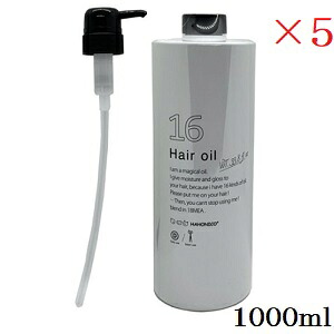 HAHONICO ハホニコ ジュウロクユ 1000ml レフィル 詰替用 [ポンプ付] &times;5セット｜アットビューティー株式会社