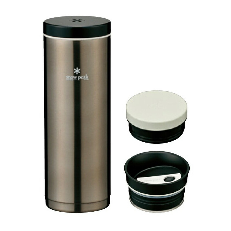 スノーピーク(snow peak) システムボトル500 500ml ダークシルバー TW-071R-DS|アット防災
