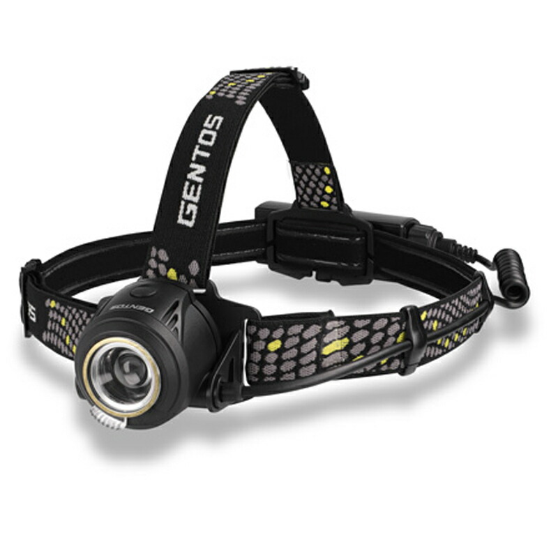 GENTOS ｔヘッドライト GH-118RG 650ルーメン 充電式 アウトドア LED 耐塵 耐水 Type-Cケーブル GENTOS(ジェントス) Gシリーズ ヘッドライト 最大650