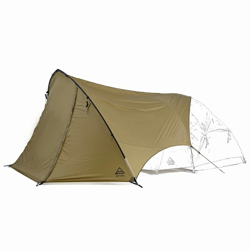 DAYTONA OUTDOORS(デイトナアウトドア) マエヒロシェルター カーキ フォレストカーキ 44223｜アット防災