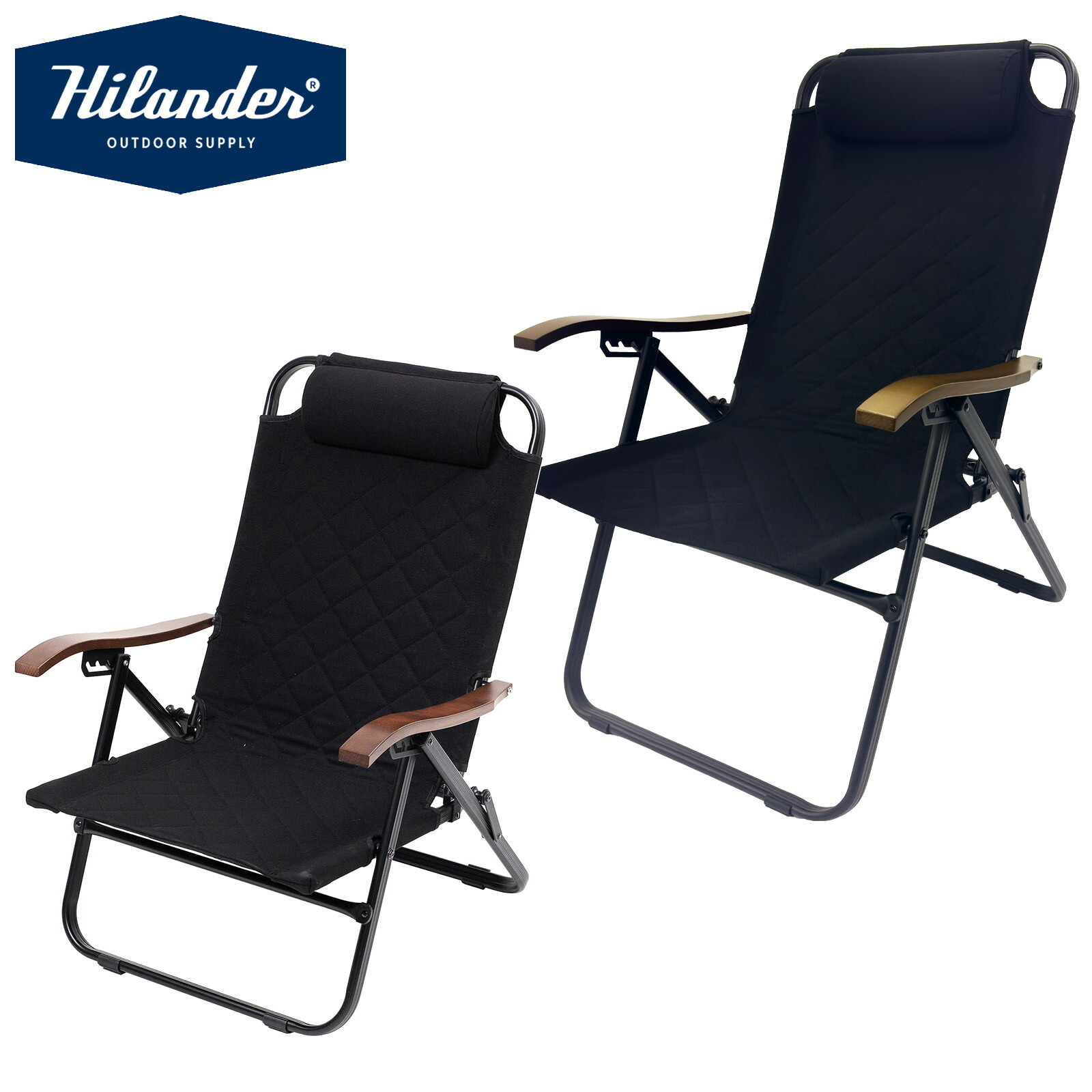 Hilander(ハイランダー) 【お得な仕かける】クライマックスハイチェア+クライマックスローチェア2 ST(スチール写真) HCS-027+HCS-007