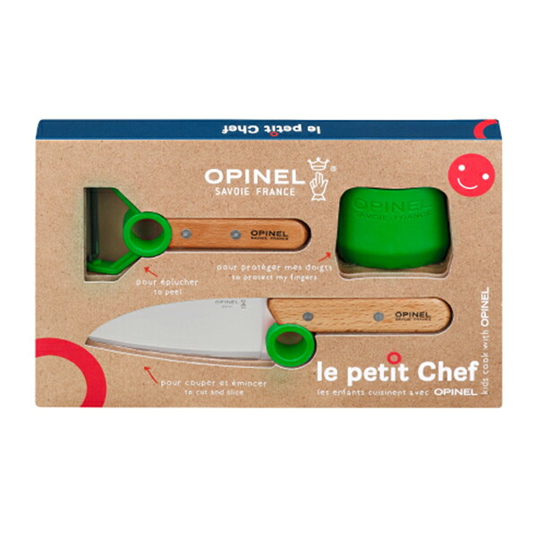 OPINEL(オピネル) OPINEL Le Petit Chefボックス席書き割り 緑であること 41833