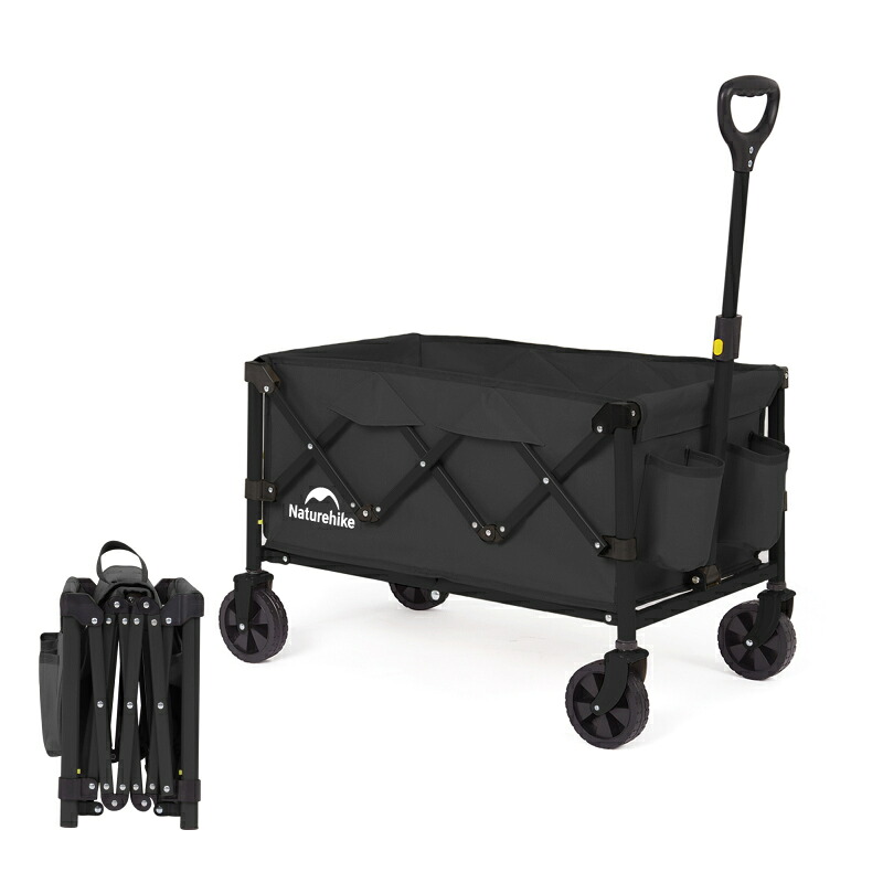 Naturehike(ネイチャーハイク) Mini 折りたたみキャリーワゴン 110L ブラック CNK2350JJ014