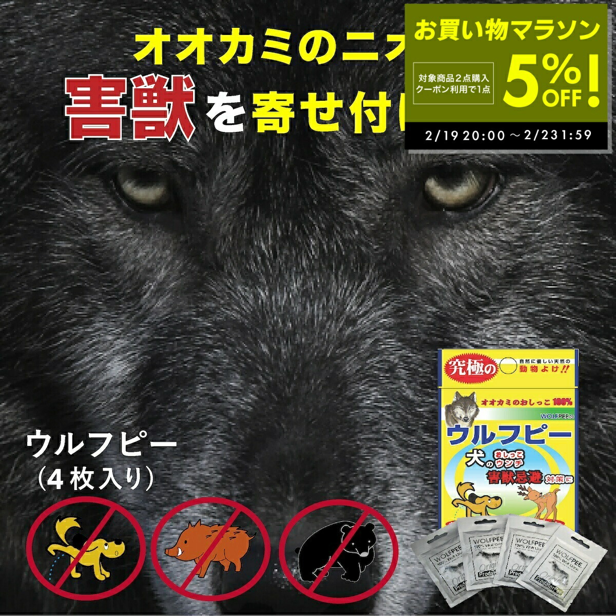 楽天市場】撃退シカ3個入 シカ対策 超強力な激辛臭シート3枚入り 鹿