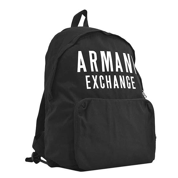 【極美品】ARMANI EXCHANGE　リュック　黒　ブランドロゴ ARMANI EXCHANGE デイバック リュック 「A|X アルマーニ