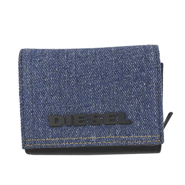 財布 50代 30代 三つ折り財布 Diesel 折り財布 男性 財布 Diesel ライトブルー ライトブルー X エーチームグループ代 40代 ディーゼル ブランド メンズ 人気殺到特別セール品 メンズ財布