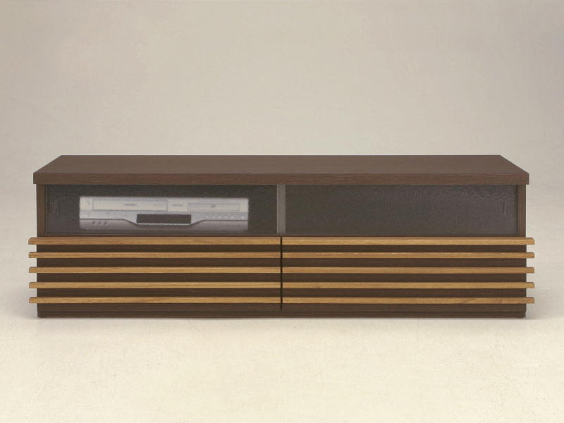 テレビ台 TVボード テレビボード AVボード HORIZON 123S ガラス引戸タイプ カラーオーダー 奥行サイズオーダー 薄型 国産品 北欧モダン