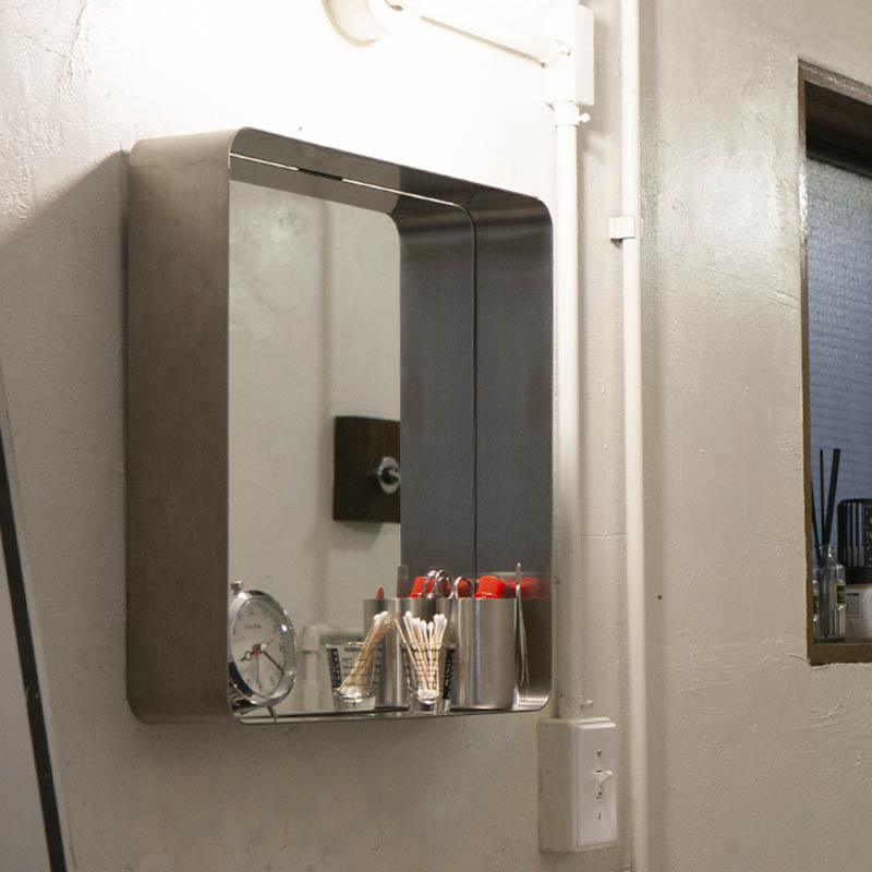 新品 インダストリアル 男前インテリア ミラー 鏡 ダルトン サニタリー DULTON ONLINE SHOP | STAINLESS STEEL FRAME MIRROR WITH