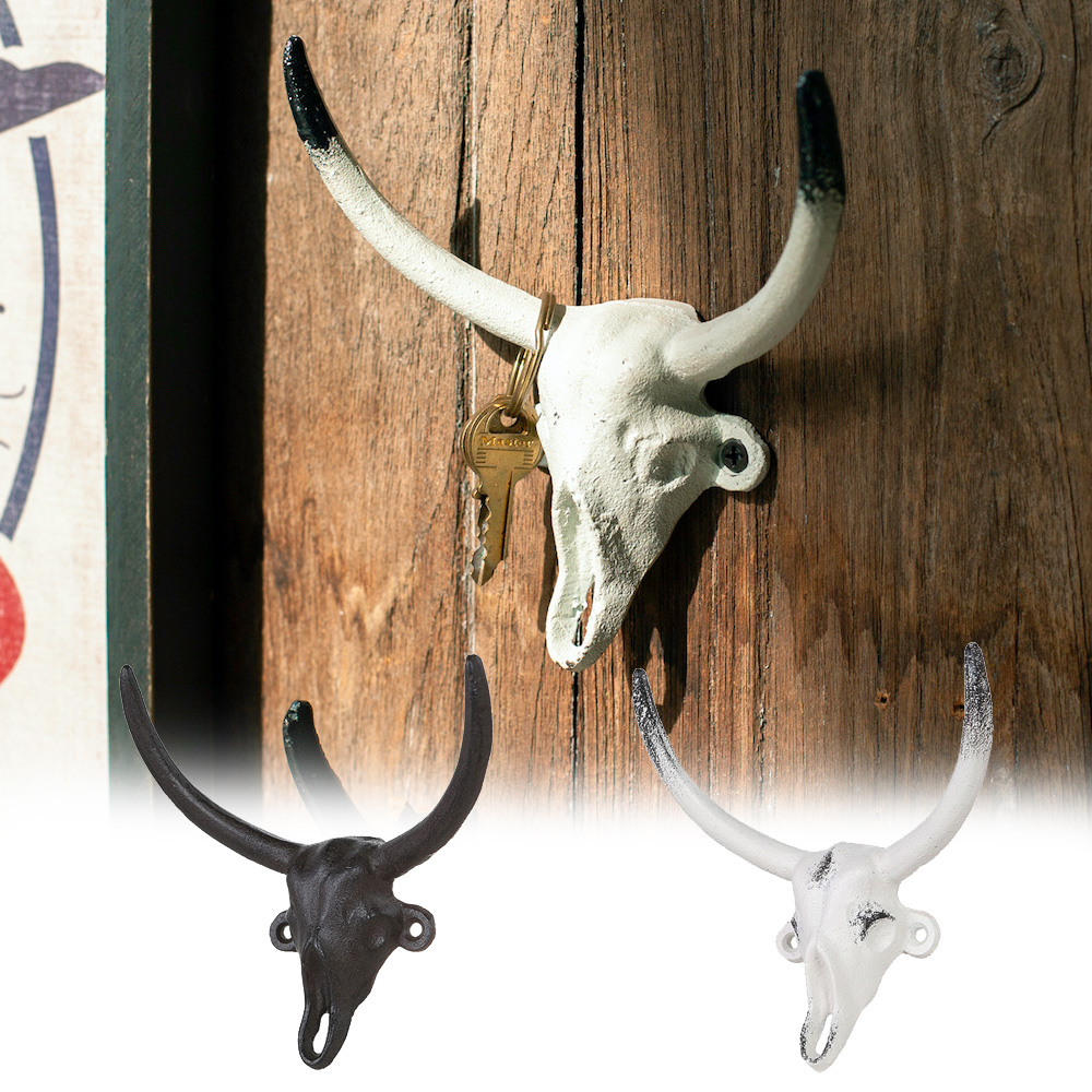 スカルオブジェ 骨 ブラック　【ダルトン】　DULTON 楽天市場】DULTON ダルトン Bull skull hook アンティーク仕上